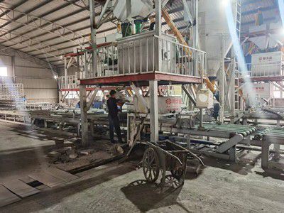 新疆建筑結構保溫一體化免拆模板生產線投產視頻